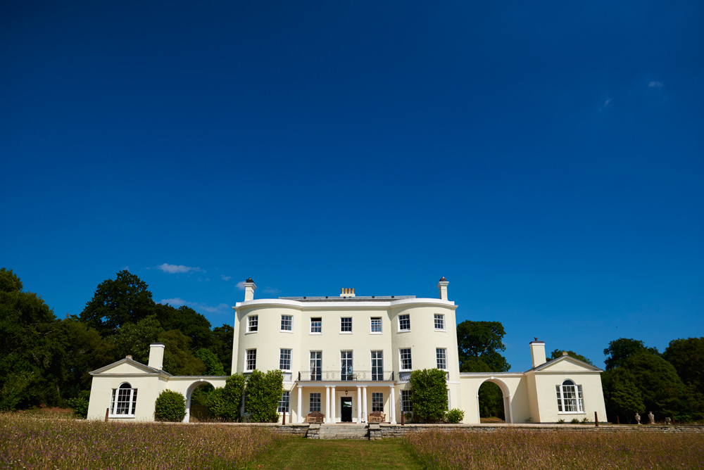 Rockbeare Manor and blue sky